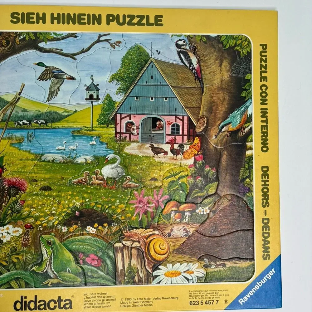 1983 Ravensburger See Inside Didacta Puzzle 